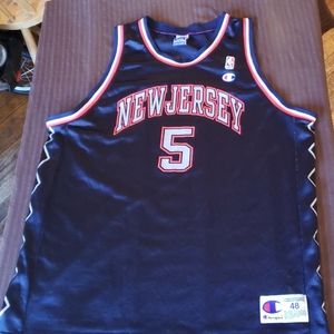 CHAMPION Jason Kidd Nets Jersey 48